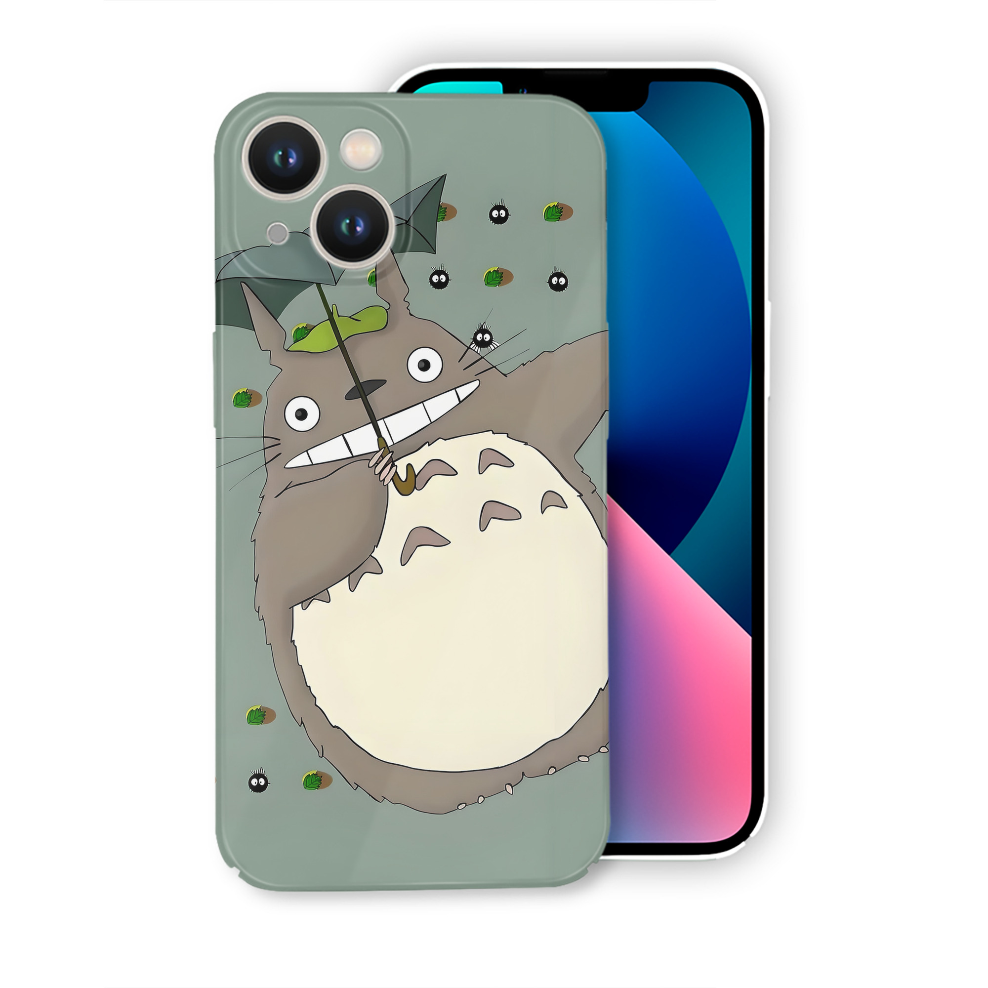 （画像用） となりのトトロ 草壁メイ 草壁サツキ My Neighbor Totoro Satsuki Kusakabe Mei Kusakabe 【iPhone 14シリーズ対応】ハードケース
